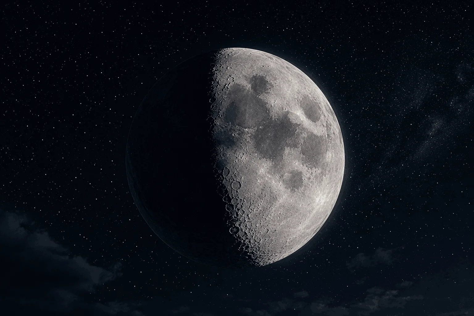 Abnehmender Mond am 8. Juni 2026: 53 % Helligkeit – Der vollständige Kalender der Mondphasen im Juni