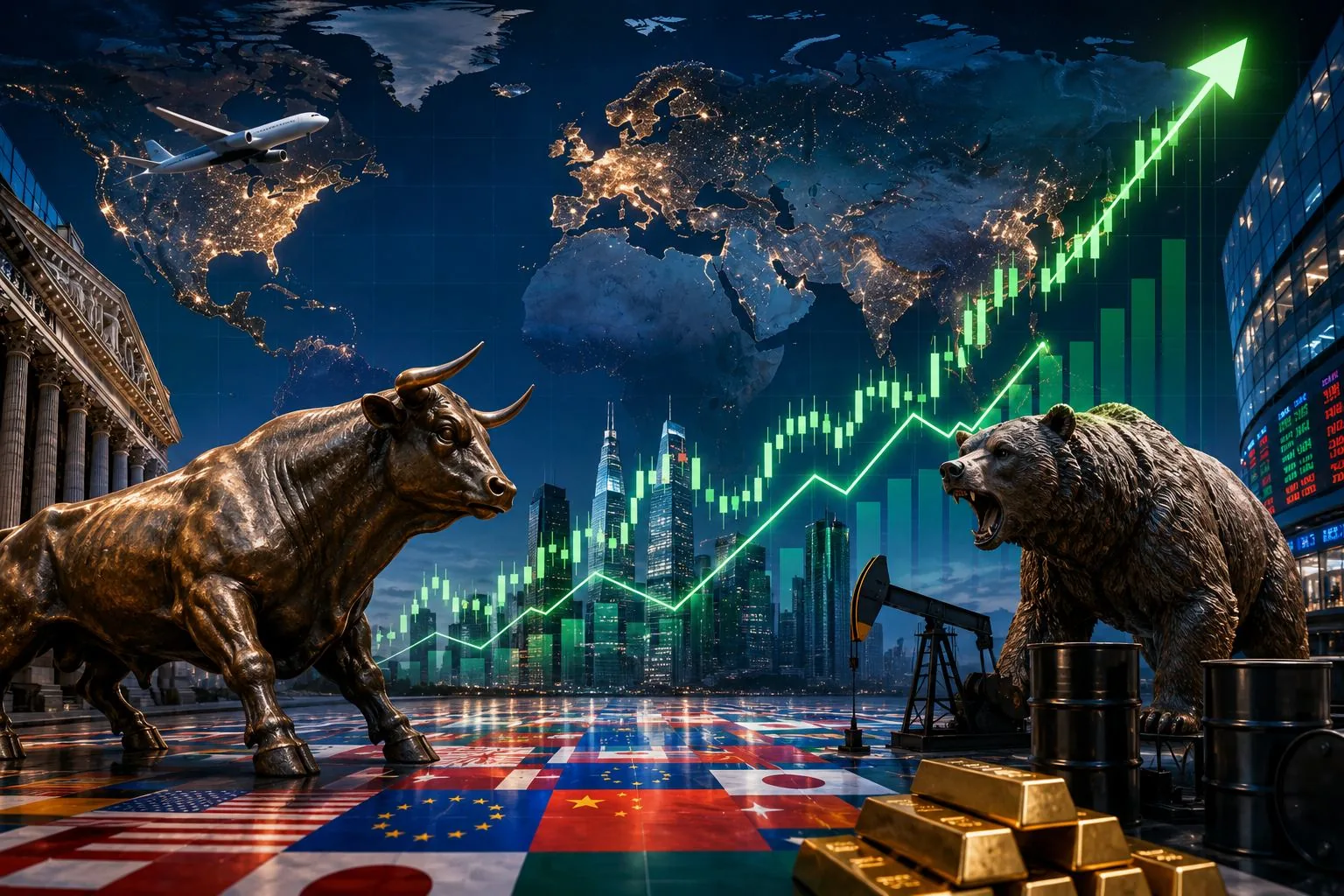 Global Stocks Rally on Temporary Iran-Israel Ceasefire; Crude Retreats