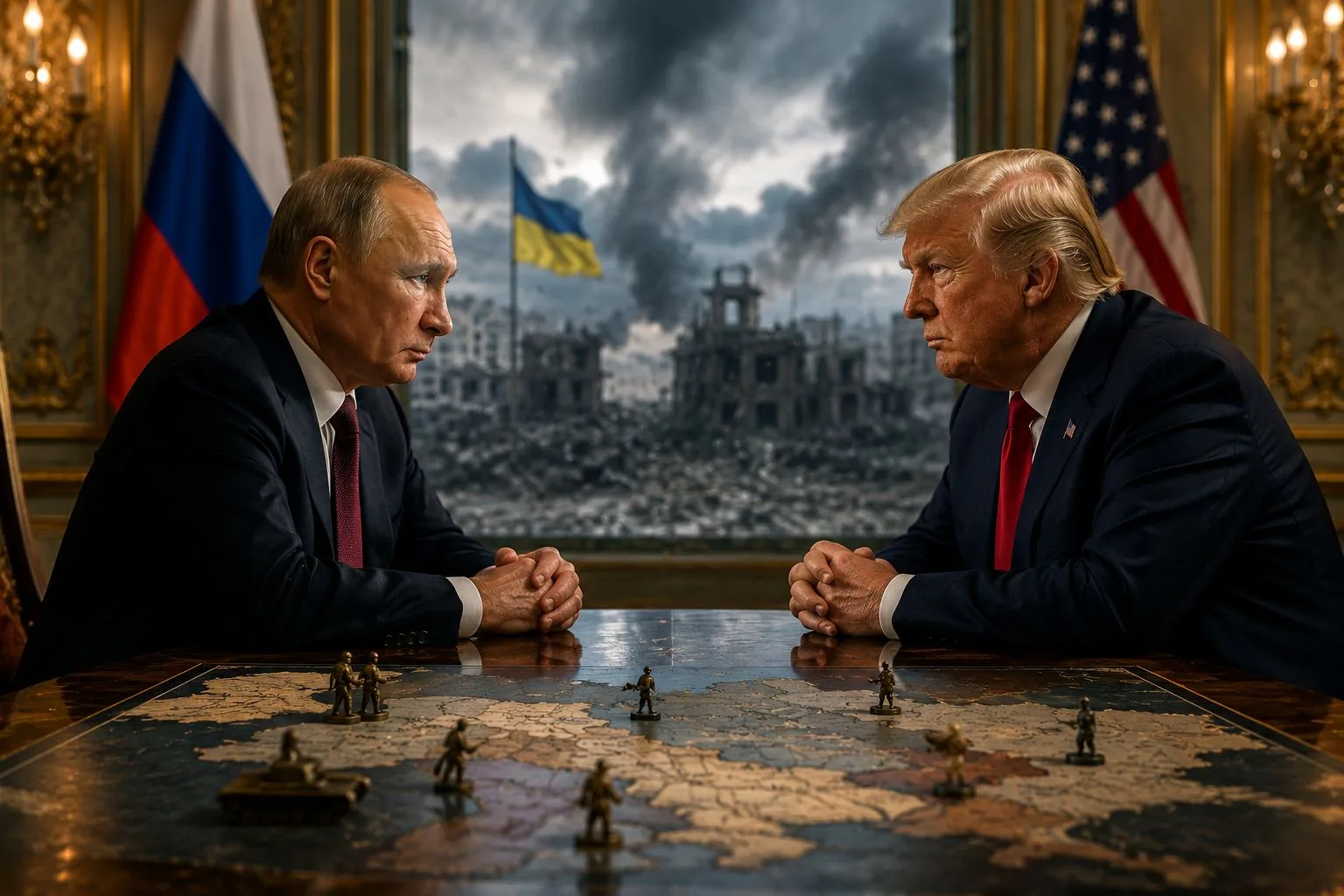 IKremlin iyichitha ingxoxo eqondile kaPutin noTrump, ukungqubuzana kwempi yase-Ukraine kuyaqhubeka