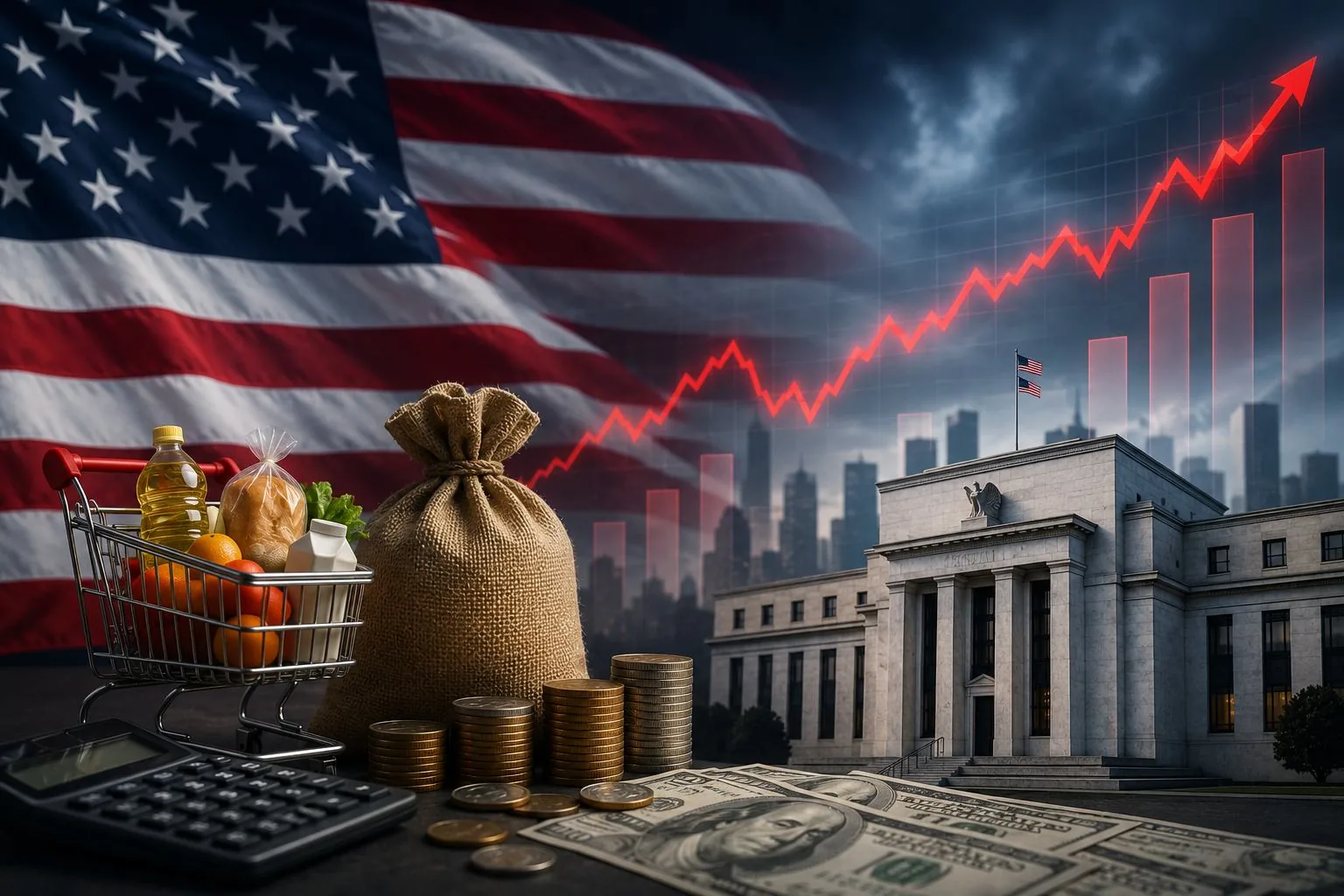 US Inflation Nears 4%, Reviving Fears of Sustained High Interest Rates