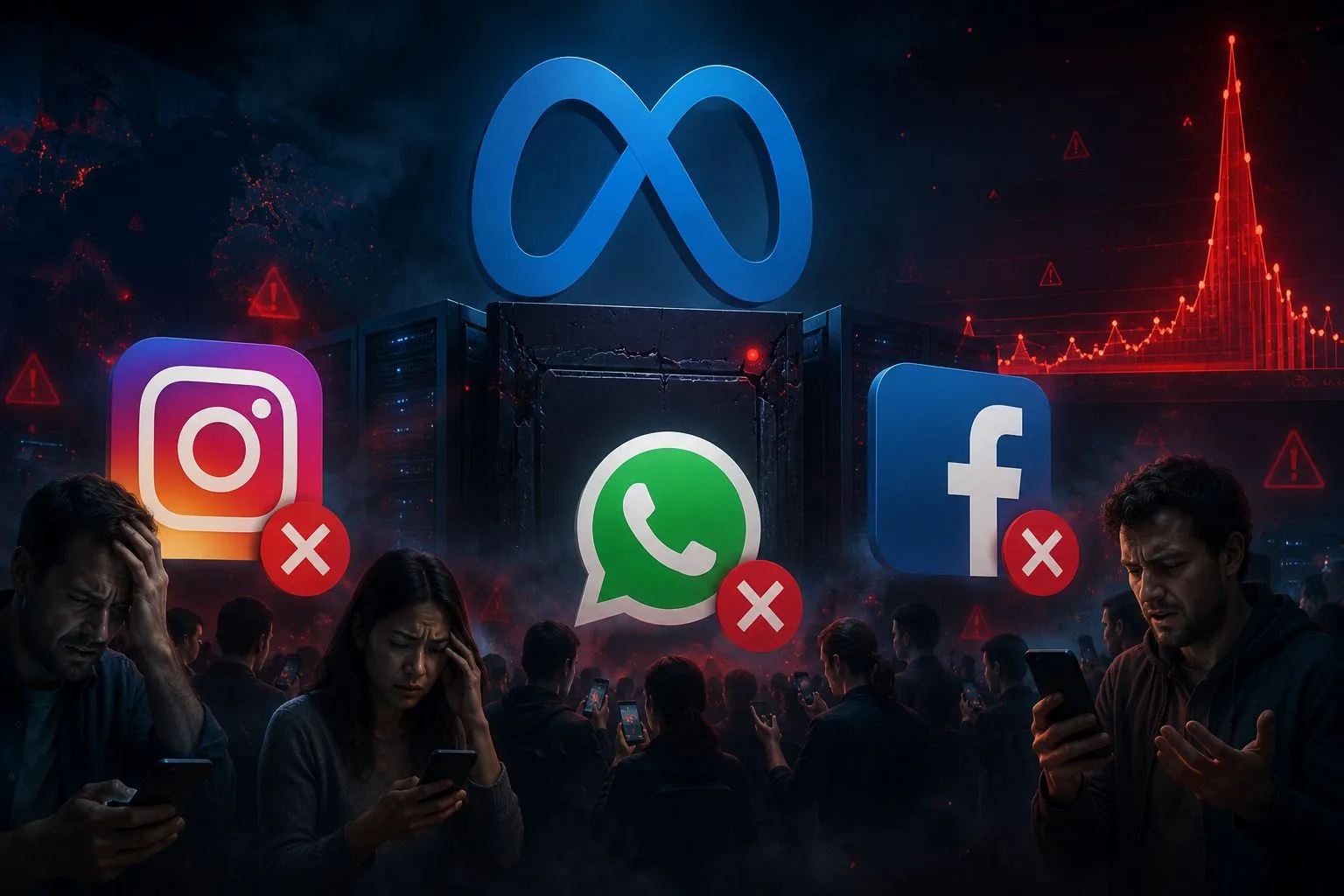 Meta-platformen getroffen door massale storing: 5.000 klachten en accounts afgemeld