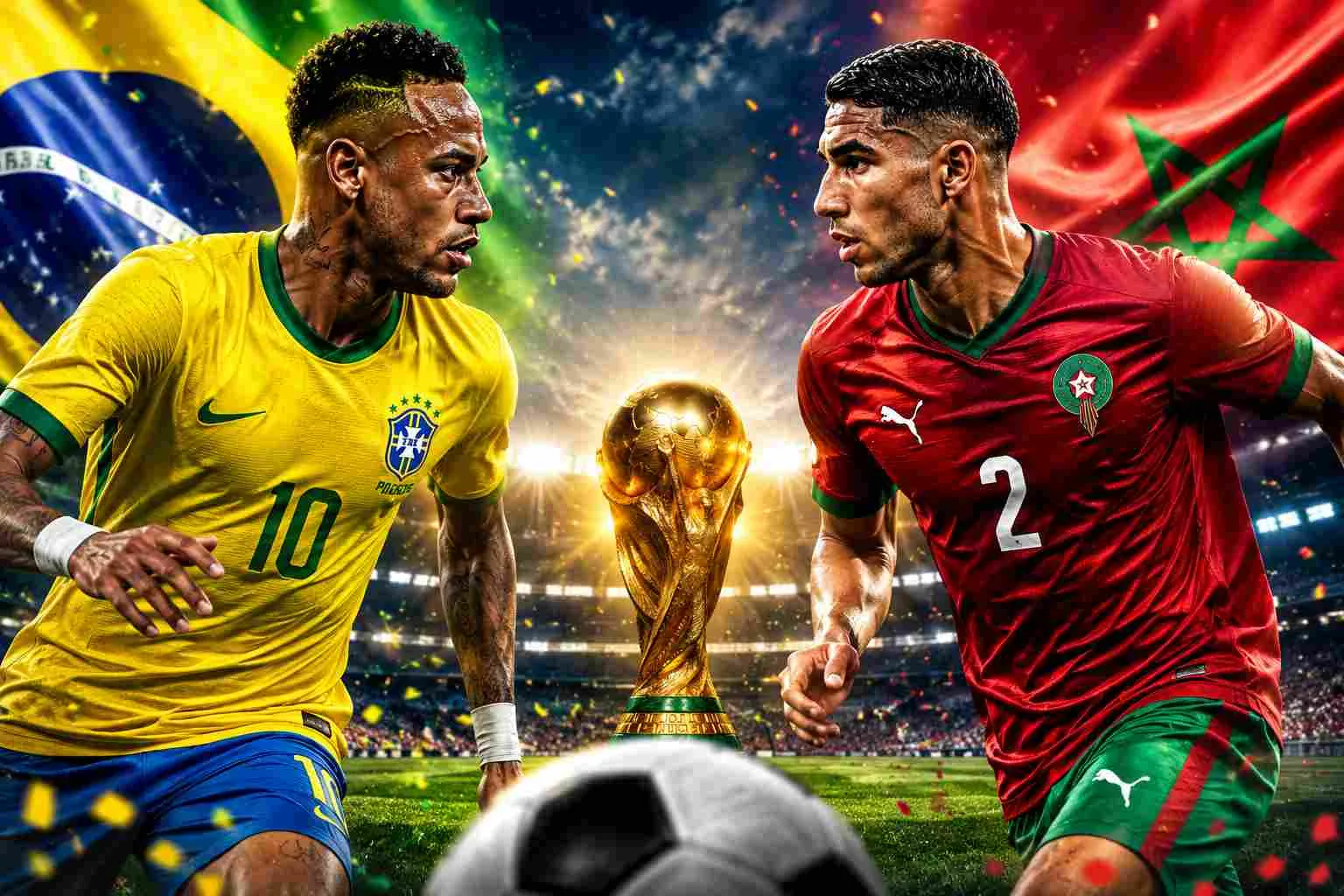ブラジル対モロッコ：2026年W杯グループC、メットライフで五冠王対アフリカ初の準決勝進出チームの激突