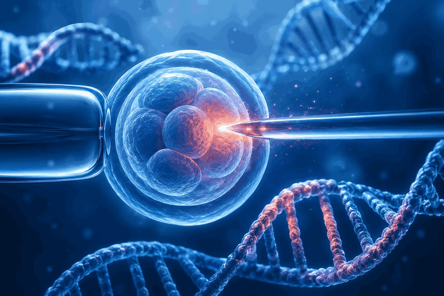 Basen-Editierung an Embryonen vermeidet fatale CRISPR-Schäden – Mosaikrisiko und Ethikdebatte bleiben